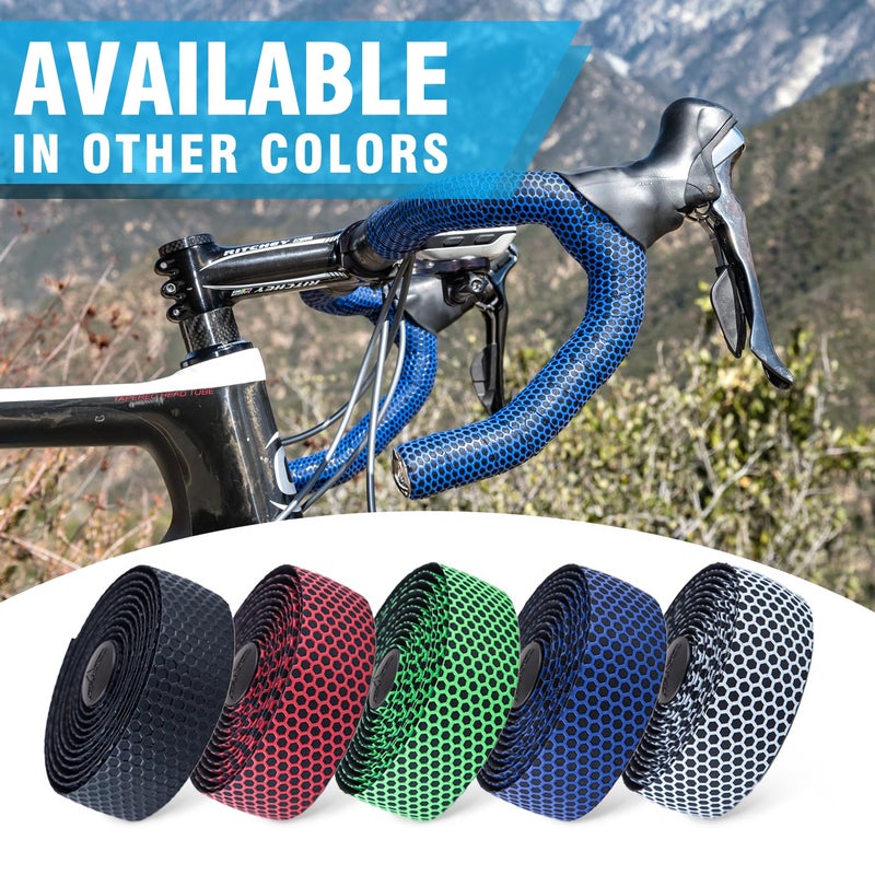 MARQUE Hex Bicycle Handlebar Tape - Road Bike Handle bar Tape 2PCS per Set (Black) - Image 5